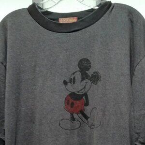 Vintage Mickey Mouse Ink Paint Ringer T-Shirt Unisex Size L/XL